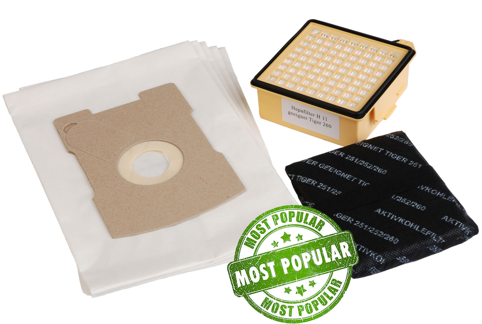 20 Staubsaugerbeutel Microfilterset geeignet für Vorwerk Tiger 260